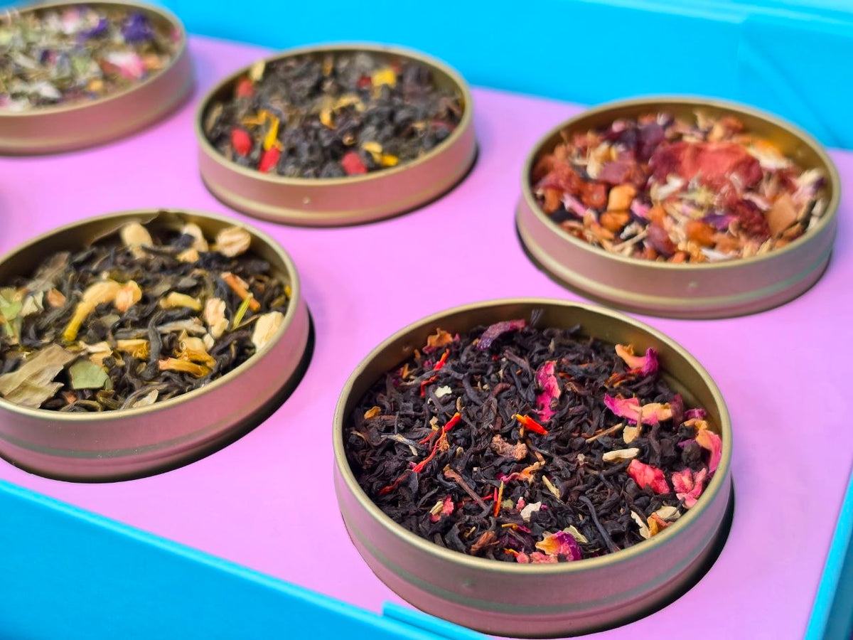 J&A Tea House Luxury Loose Leaf Tea Collection Gift Set – 6 Premium Tea Blends (195g)